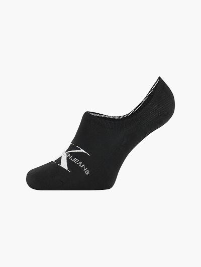 Calvin Klein Táskák & Kiegészítők HU787098 | Calvin Klein Logo Invisible Férfi Zokni Fekete / Fehér